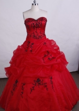Discout Ball gown Sweetheart-neck Floor-length Quinceanera Dresses Style FA-C-060