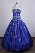 Elegant Ball gown Strapless Floor-length Quinceanera Dresses Style FA-C-042