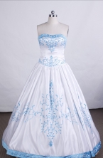 Elegant Ball gown Strapless Floor-length Quinceanera Dresses Style FA-C-063