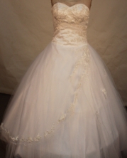 Elegant ball gown sweetheart-neck floor-length net appliques quinceanera dresses FA-X-091