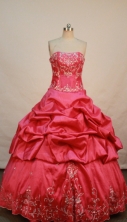 Exquisite Ball gown Strapless Floor-length Quinceanera Dresses Style FA-W-269