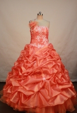 Gorgeous Ball gown One shoulder Floor-length Quinceanera Dresses Style FA-W-255