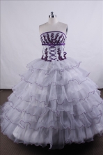 Gorgeous Ball gown Strapless Floor-length Quinceanera Dresses Style FA-C-056