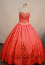 Gorgeous Ball gown Strapless Floor-length Quinceanera Dresses Style FA-W-261