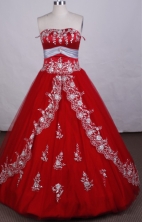Gorgeous Ball gown Sweetheart-neck Floor-length Quinceanera Dresses Style FA-C-049