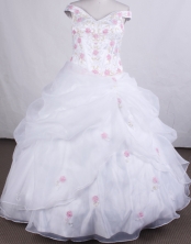 Lovely Ball gown Off the shoulder neck Floor-length Quinceanera Dresses Style FA-C-030