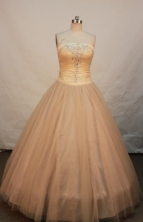 Lovely Ball gown Strapless Floor-length Quinceanera Dresses Style FA-W-252