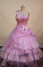 Perfect Ball gown One shoulder neck Floor-length Quinceanera Dresses Style FA-W-229