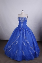Perfect Ball gown Strapless Floor-length Quinceanera Dresses Style FA-C-074