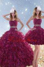 Perfect Beading and Ruffles Quinceanera Dresses with Floor Length XFNAO049TZFOR