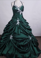 Popular Ball gown Halter top neck Floor-length Quinceanera Dresses Style FA-C-059