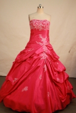 Popular Ball gown Strapless Floor-length Quinceanera Dresses Style FA-W-276