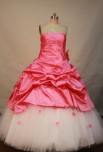 Pretty Ball gown Strapless Floor-length Quinceanera Dresses Style FA-W-245