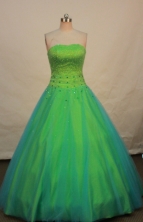 Pretty Ball gown Strapless Floor-length Quinceanera Dresses Style FA-W-270