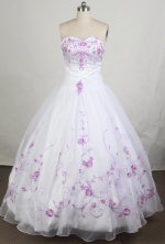 Pretty Ball gown Strapless Floor-length Quinceanera Dresses Style FA-W-r70