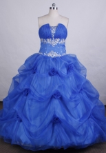 Romantic Ball gown Strapless Floor-length Quinceanera Dresses Style FA-C-041