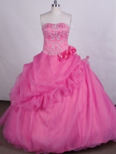 Romantic Ball gown Sweetheart-neck Floor-length Quinceanera Dresses Style FA-C-078