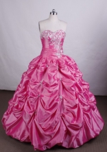 Romantic Ball gown Sweetheart-neck Floor-length Quinceanera Dresses Style FA-C-088