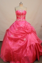 Sweet Ball gown Strapless Floor-length Quinceanera Dresses Style FA-W-237