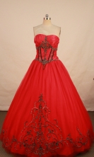 Sweet Ball gown Strapless Floor-length Quinceanera Dresses Style FA-W-277