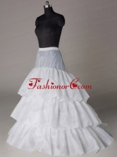 Beautiful Hot Selling Organza Floor Length Wedding Petticoat ACCPET01FOR