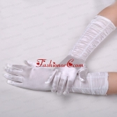 Lycra Fingertips Elbow Length Bridal Gloves With Ruching ACCGL16FOR