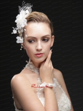 Beautiful Net Fascinators With Imitation Pearls And Flowers UNION29T020FOR