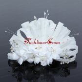 Elegant Tulle Wedding Party Fascinators with Imitation Pearls ACCHP036FOR