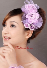 Formal Taffeta and Tulle Hand Made Flowers Women s Fascinators For Party TH025FOR