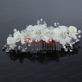 Green Tulle Rhinestone and Imitation Pearls 2014 Hair Combs ACCHP047FOR