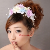 Hand Made Flowers For Muti color Headpiece With Pearl TH070FOR