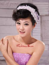 Lace and Pearl For Hair In Evening Party XTH034FOR