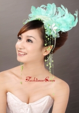Lovely Feather Organza Beading Fascinators TH034FOR
