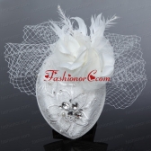 White 2014 Lovely Rhinestone Feather Hat Hair Ornament ACCHP061FOR