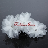 White Tulle 2014 Summer Fascinators with Beading ACCHP032FOR