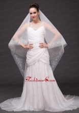 Beading Classic Tulle Bridal Veil For Wedding HM8810FOR
