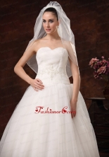Cheap Drop Tulle Bridal Veils For Wedding HM8829FOR