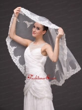 Two Tier Tulle With Appliques Elbow Length Veil HM2089FOR