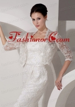  Embroidery Jacket in Ivory With Lace ACCJA024FOR