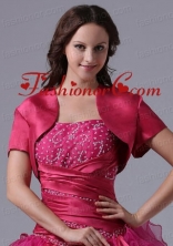 2015 Brand New Style Fuchsia Open Front Quinceanera Jacket ACCJA044FOR
