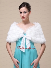 Faux Fur Special Occasion Wedding Shawl RR0915022FOR