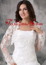 Gorgeous Embroidery White Jacket With Lace ACCJA132FOR