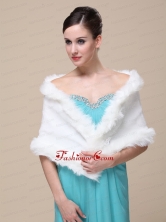 Gorgeous Faux Fur Special Occasion  Wedding Shawl On Sale RR0915016FOR