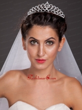 Beautiful Sweetheart Shaped Tiara With Beading Accents JDZH0104FOR