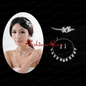 Beautiful Crown with Jewelry Set Including Necklace And Earrings ACCJSET206FOR