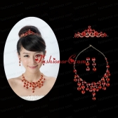 Dazzling Rhinestone Ladies Crown and Necklace ACCJSET146FOR