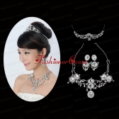 Elegant Alloy With Rhinestone Ladies Jewelry Sets ACCJSET158FOR