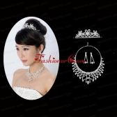Elegant Alloy With Rhinestone Ladies Jewelry Sets ACCJSET160FOR