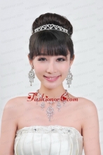 Elegant Alloy With Rhinestone Ladies Necklace and Tiara ACCJSET090FOR