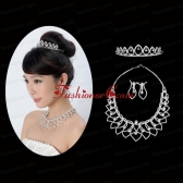 Gorgeous Alloy With Rhinestone Ladies Jewelry Sets ACCJSET157FOR